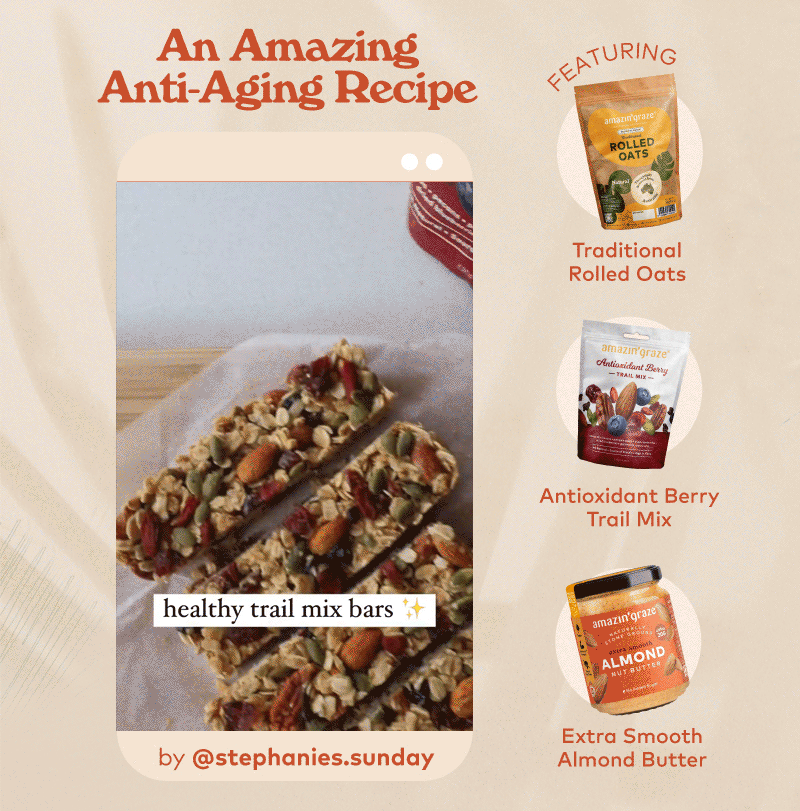 Mother's Day Anti-ageing Recipe: Healthy Trail Mix Bars – Amazin Graze Hong Kong