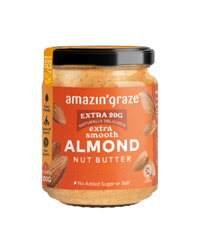 Smooth Almond Butter [Salt & Sugar Free]