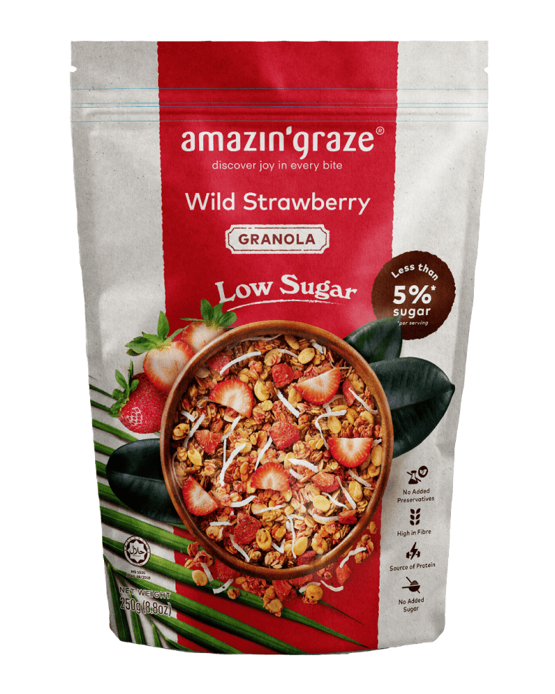 Low Sugar Wild Strawberry Granola
