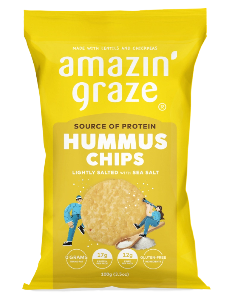 Hummus Chips Lightly Salted with Sea Salt – Amazin Graze Hong Kong